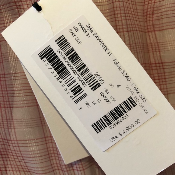 Calvin Klein check print silk gown - Picture 11 of 11